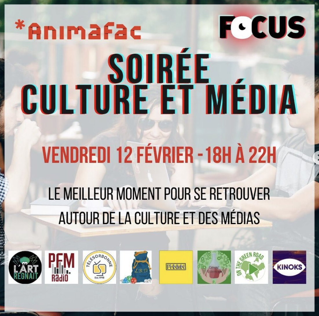 Soirée culture et média Focus Animafac